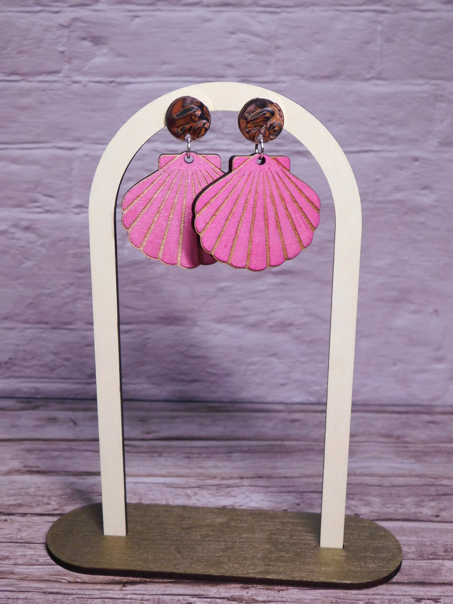 Shell Earring-Rogue Magnolia Custom Designs