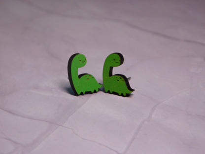 Dino Stud Earrings-Rogue Magnolia Custom Designs