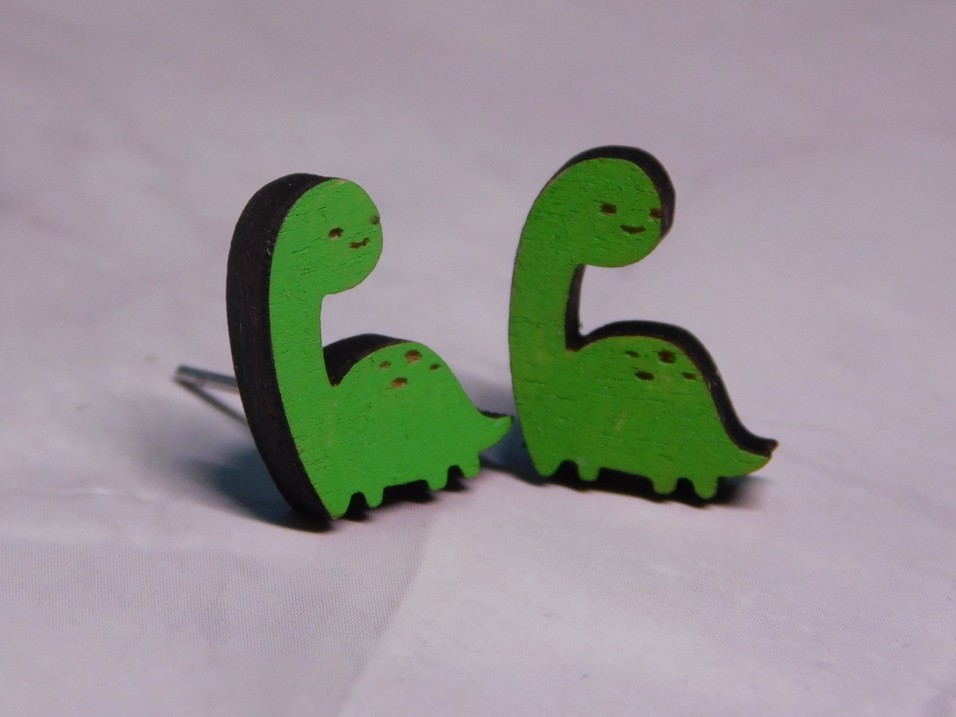 Dino Stud Earrings-Rogue Magnolia Custom Designs