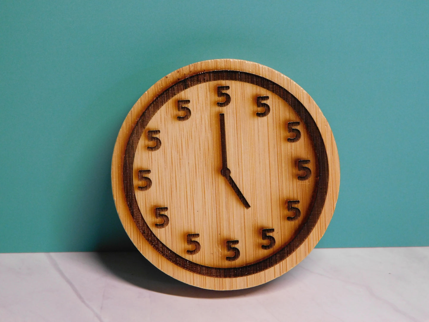 Round Magnetic Bamboo Bottle Opener-Rogue Magnolia Custom Designs