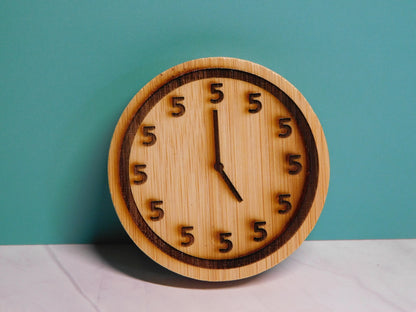 Round Magnetic Bamboo Bottle Opener-Rogue Magnolia Custom Designs