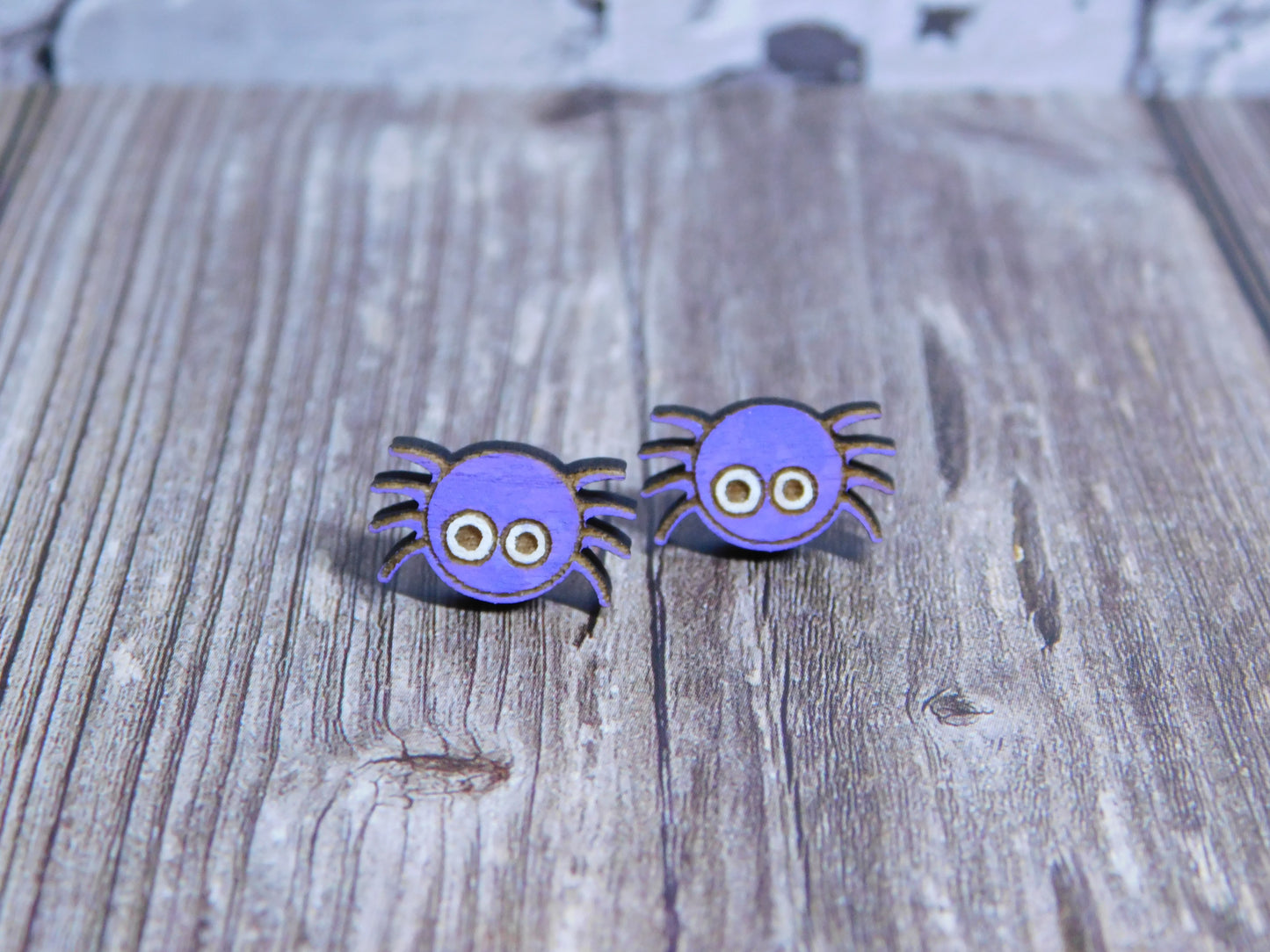 Cute Spider Stud Earrings-Rogue Magnolia Custom Designs
