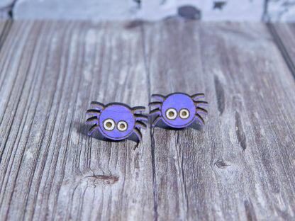 Cute Spider Stud Earrings-Rogue Magnolia Custom Designs