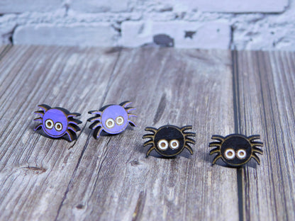 Cute Spider Stud Earrings-Rogue Magnolia Custom Designs