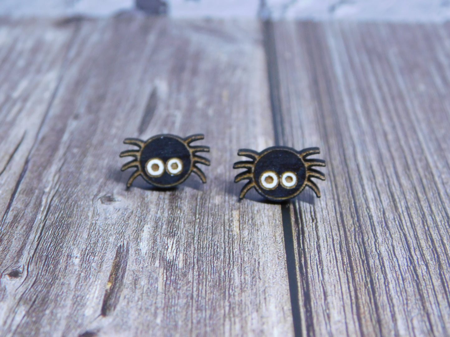 Cute Spider Stud Earrings-Rogue Magnolia Custom Designs