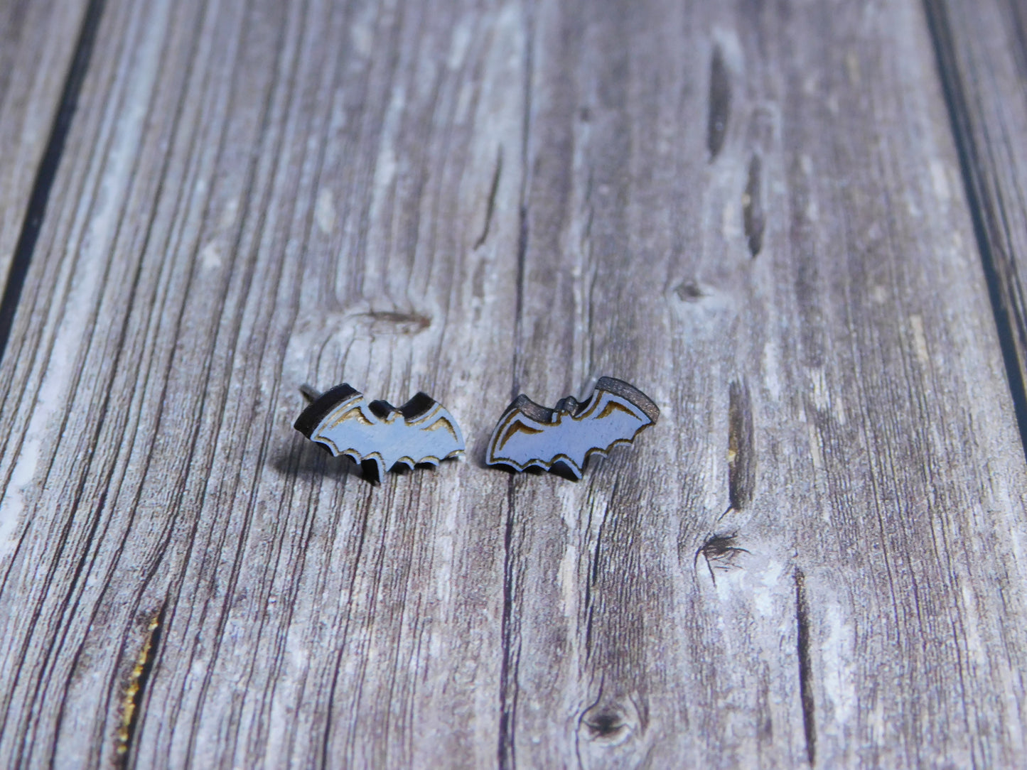 Bat Stud Earrings-Rogue Magnolia Custom Designs