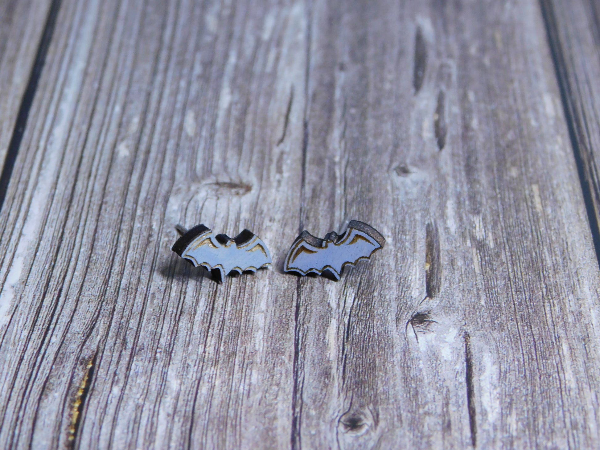 Bat Stud Earrings-Rogue Magnolia Custom Designs