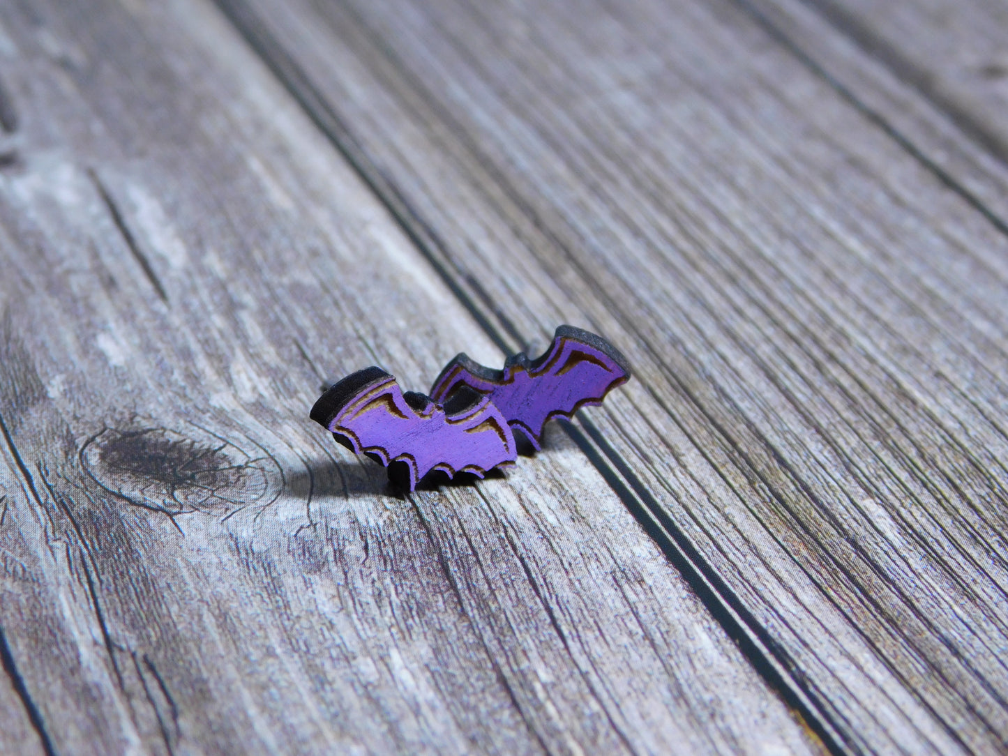 Bat Stud Earrings-Rogue Magnolia Custom Designs