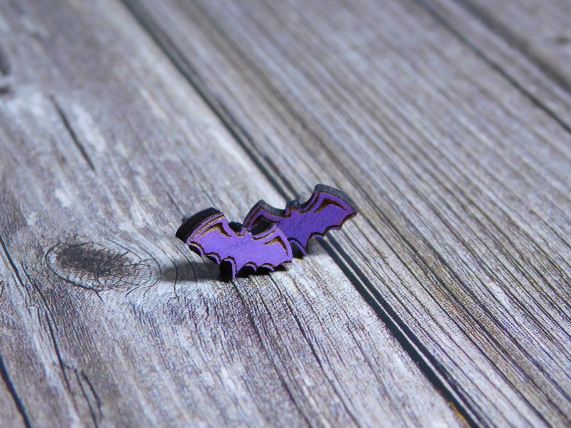 Bat Stud Earrings-Rogue Magnolia Custom Designs