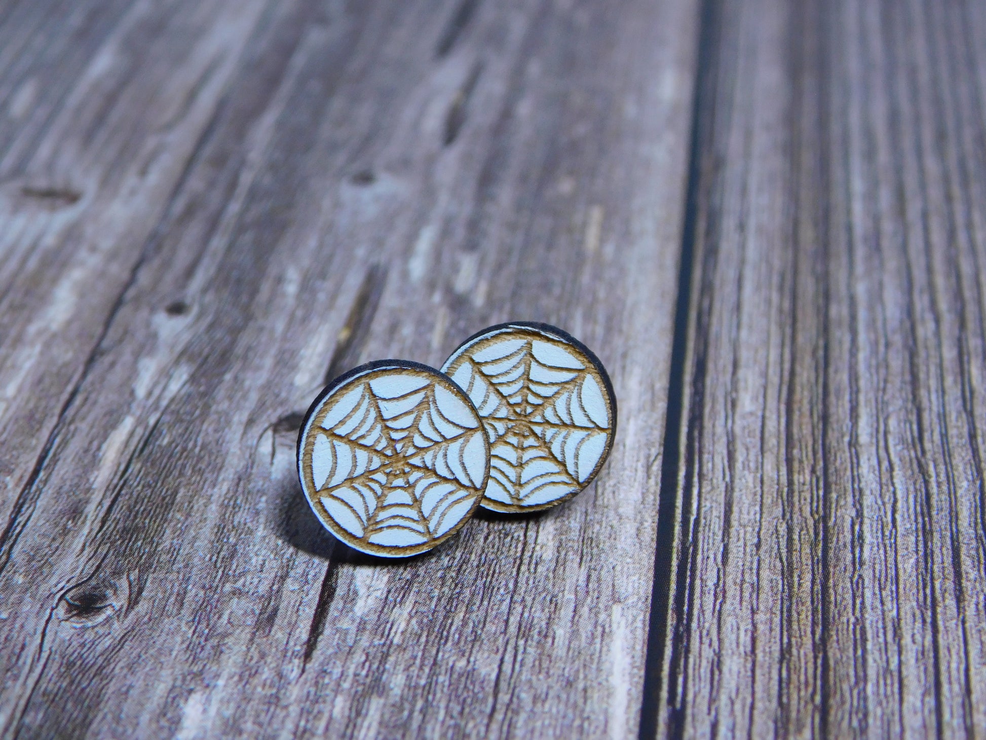Stained Glass Stud Earrings-Rogue Magnolia Custom Designs