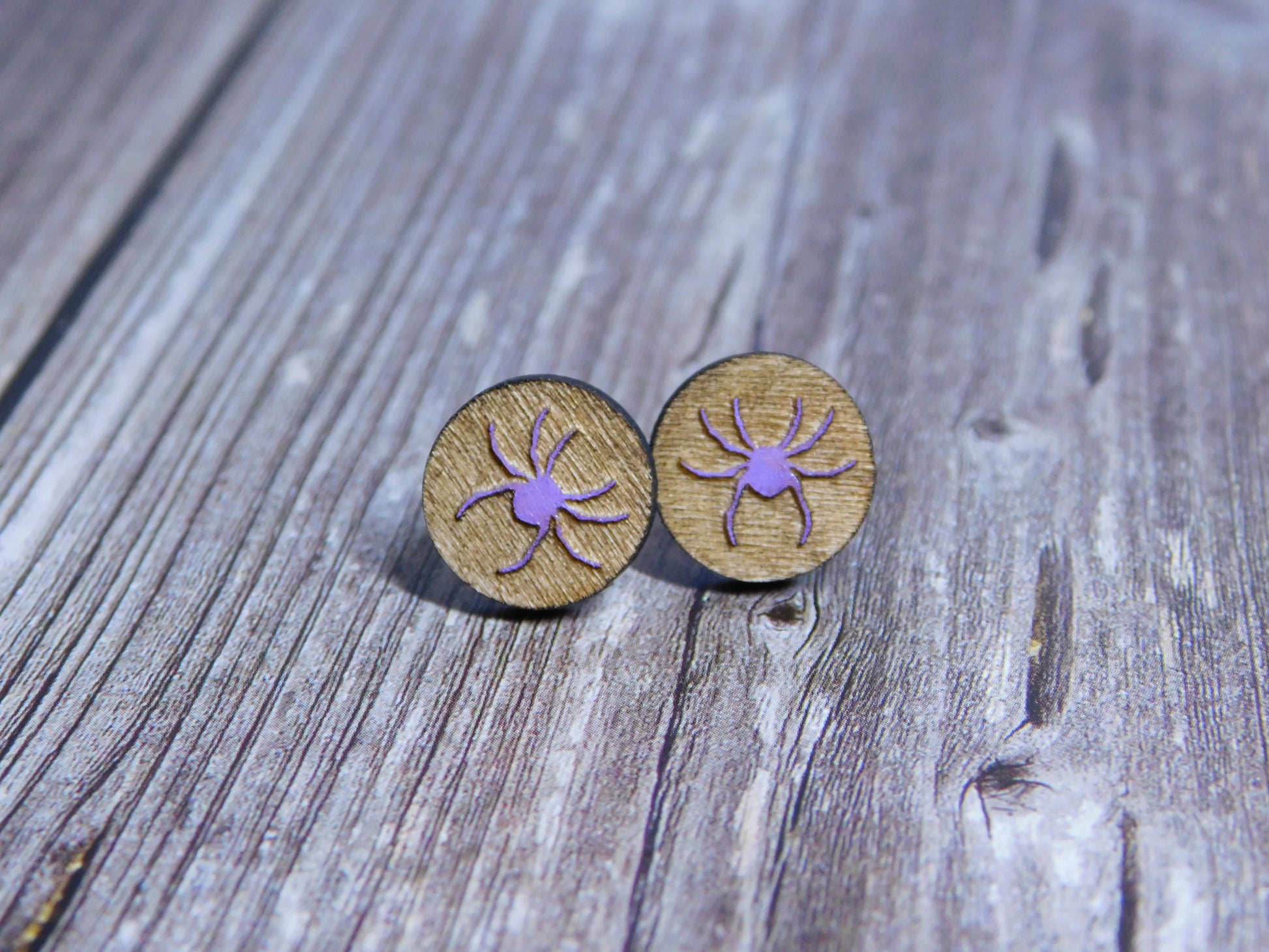 Spider Specimen Inspired Stud Earrings-Rogue Magnolia Custom Designs