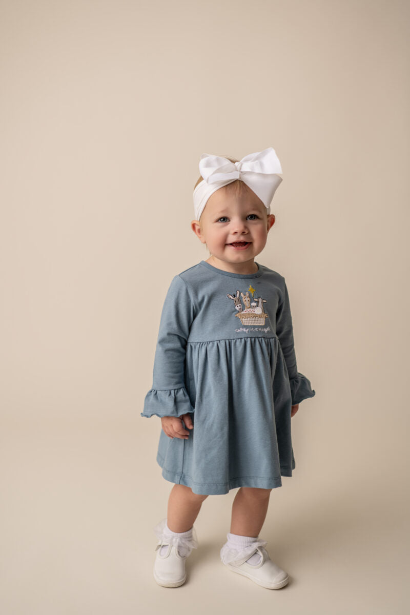 Away in a Manger Girls Romper