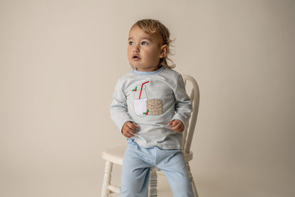 Milk & Cookies Ruffle Pant Set