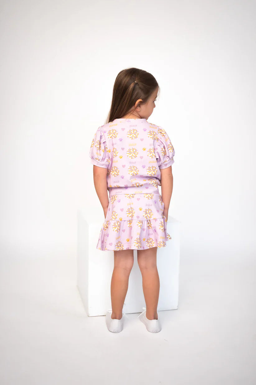 Pom-Pom Paws Twirl & Whirl Skirt Set