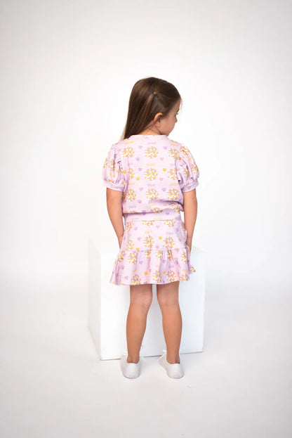 Pom-Pom Paws Twirl & Whirl Skirt Set