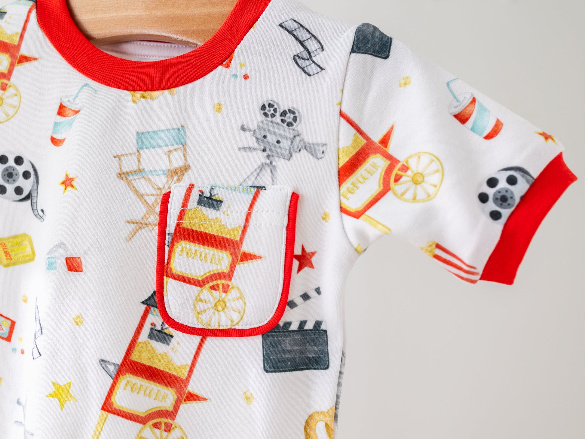 Movie Night Organic Cotton Pajamas-Rogue Magnolia Custom Designs