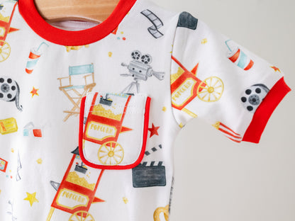 Movie Night Organic Cotton Pajamas-Rogue Magnolia Custom Designs