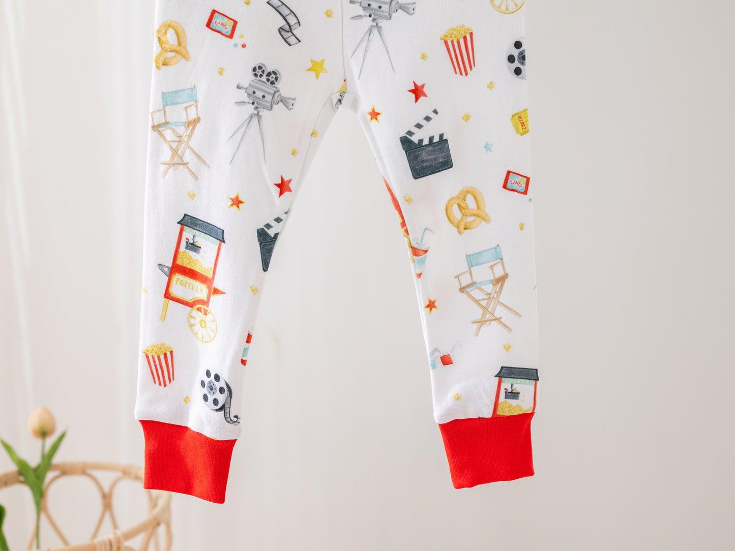 Movie Night Organic Cotton Pajamas-Rogue Magnolia Custom Designs