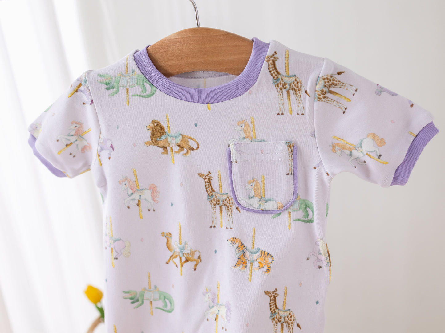 Round & Round We Go Organic Cotton Pajamas-Rogue Magnolia Custom Designs