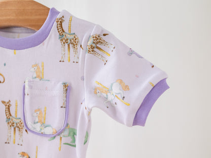 Round & Round We Go Organic Cotton Pajamas-Rogue Magnolia Custom Designs