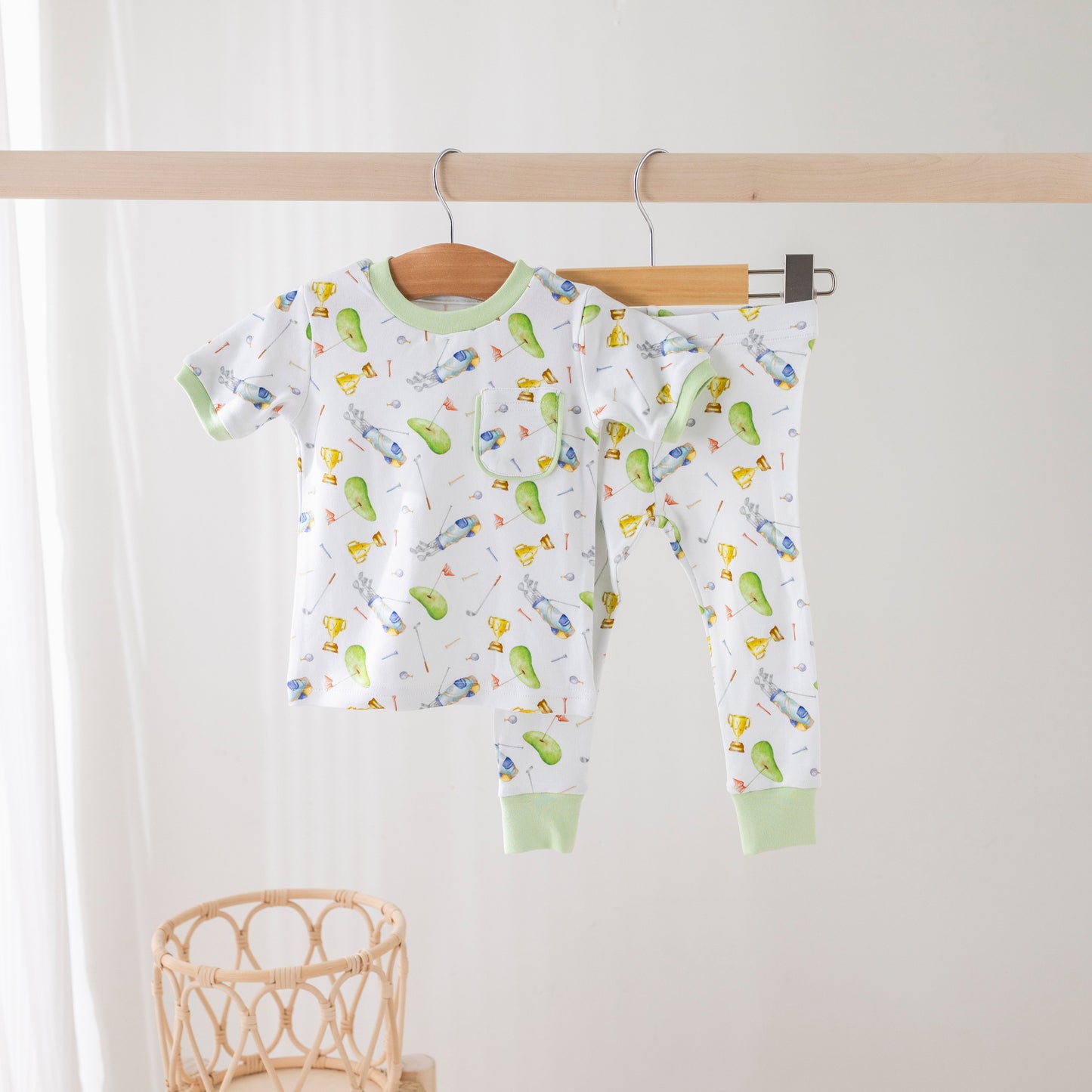 Time to Par-Tee Organic Cotton Golf Pajamas-Rogue Magnolia Custom Designs