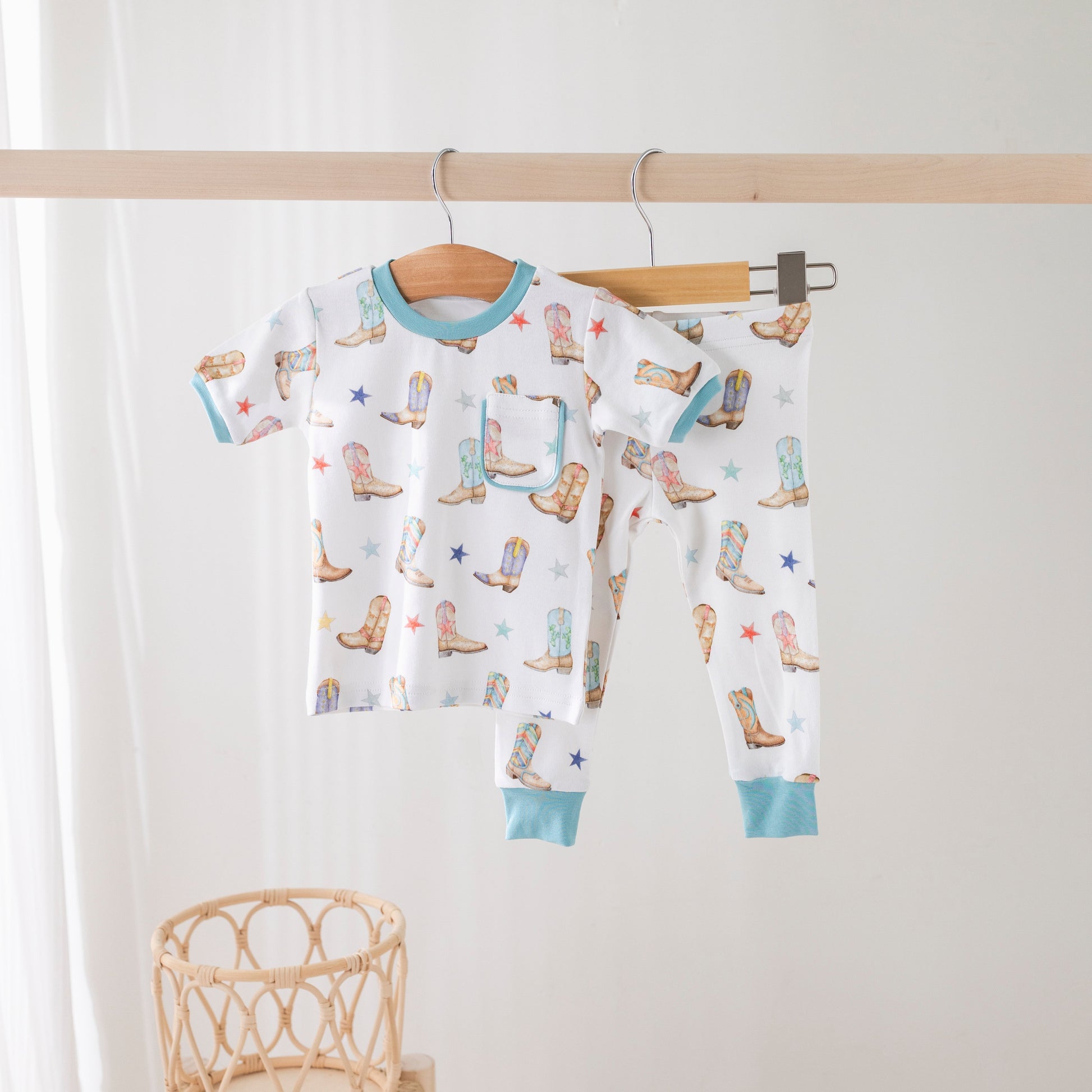 Giddy Up Organic Cotton Kids Pajamas-Rogue Magnolia Custom Designs