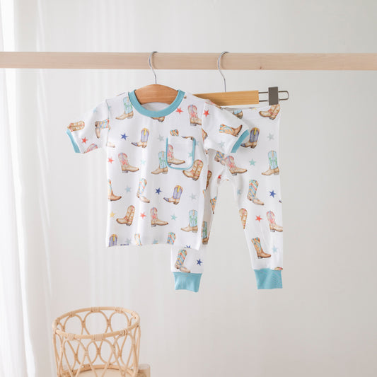 Giddy Up Organic Cotton Kids Pajamas-Rogue Magnolia Custom Designs