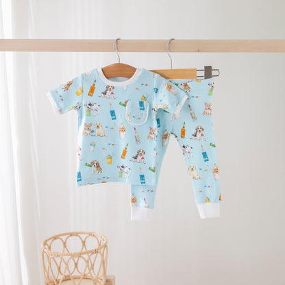 Dog Days of Summer Organic Cotton Pajamas-Rogue Magnolia Custom Designs
