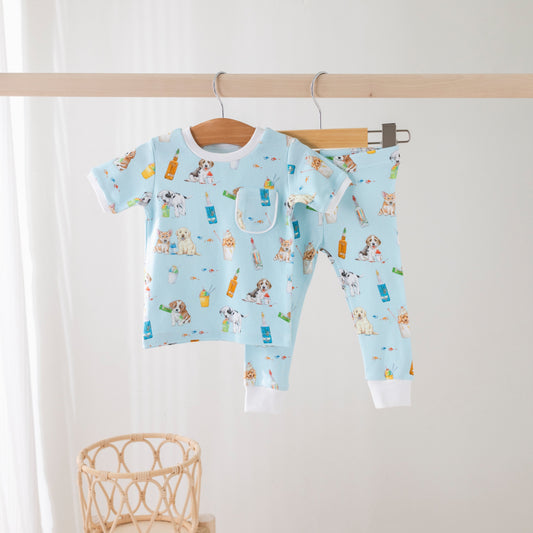 Dog Days of Summer Organic Cotton Pajamas-Rogue Magnolia Custom Designs
