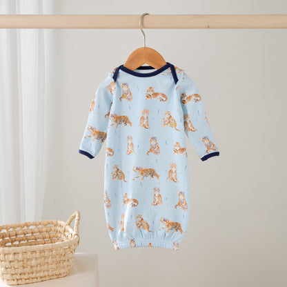 MVC: Alabama (AU Tigers) Organic Cotton Kids Pajamas (Blue)-Rogue Magnolia Custom Designs