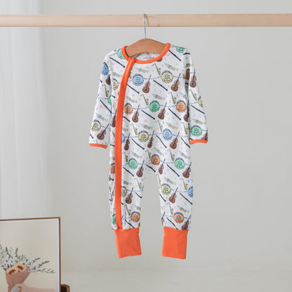 Jazz Festin' Organic Cotton Pajama Set-Rogue Magnolia Custom Designs