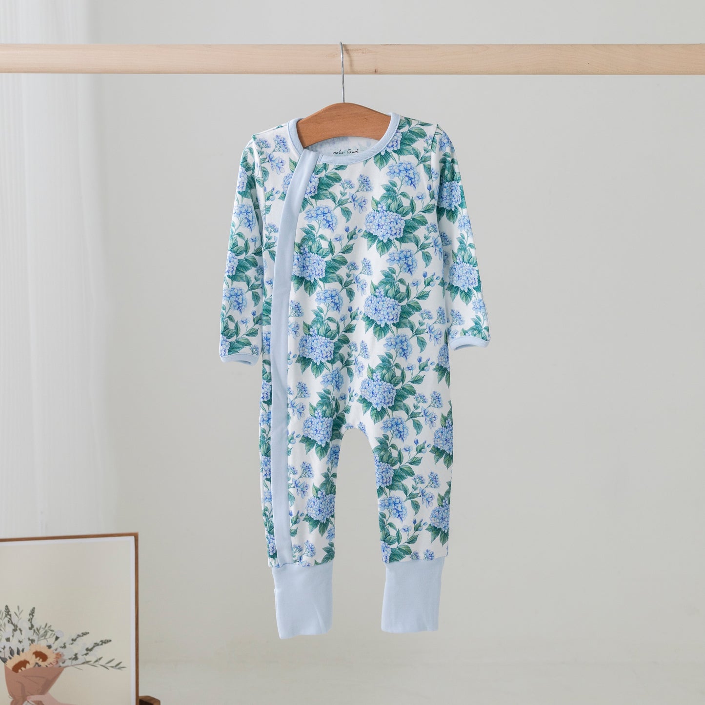 Hydrangea Heaven Organic Cotton Pajama Set-Rogue Magnolia Custom Designs
