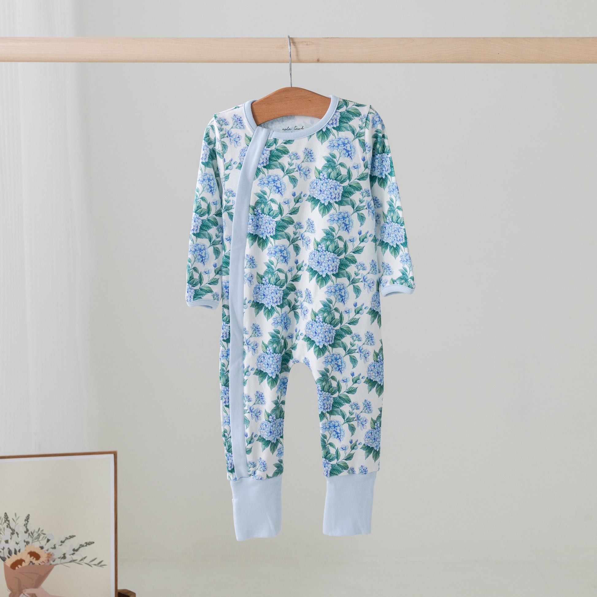 Hydrangea Heaven Organic Cotton Pajama Set-Rogue Magnolia Custom Designs
