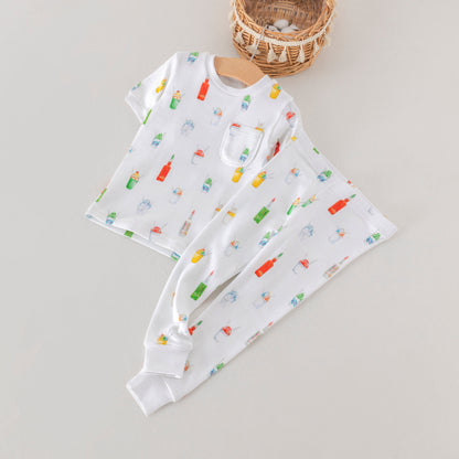 Sugar, Ice, & Everything Nice Organic Cotton Pajama Set-Rogue Magnolia Custom Designs