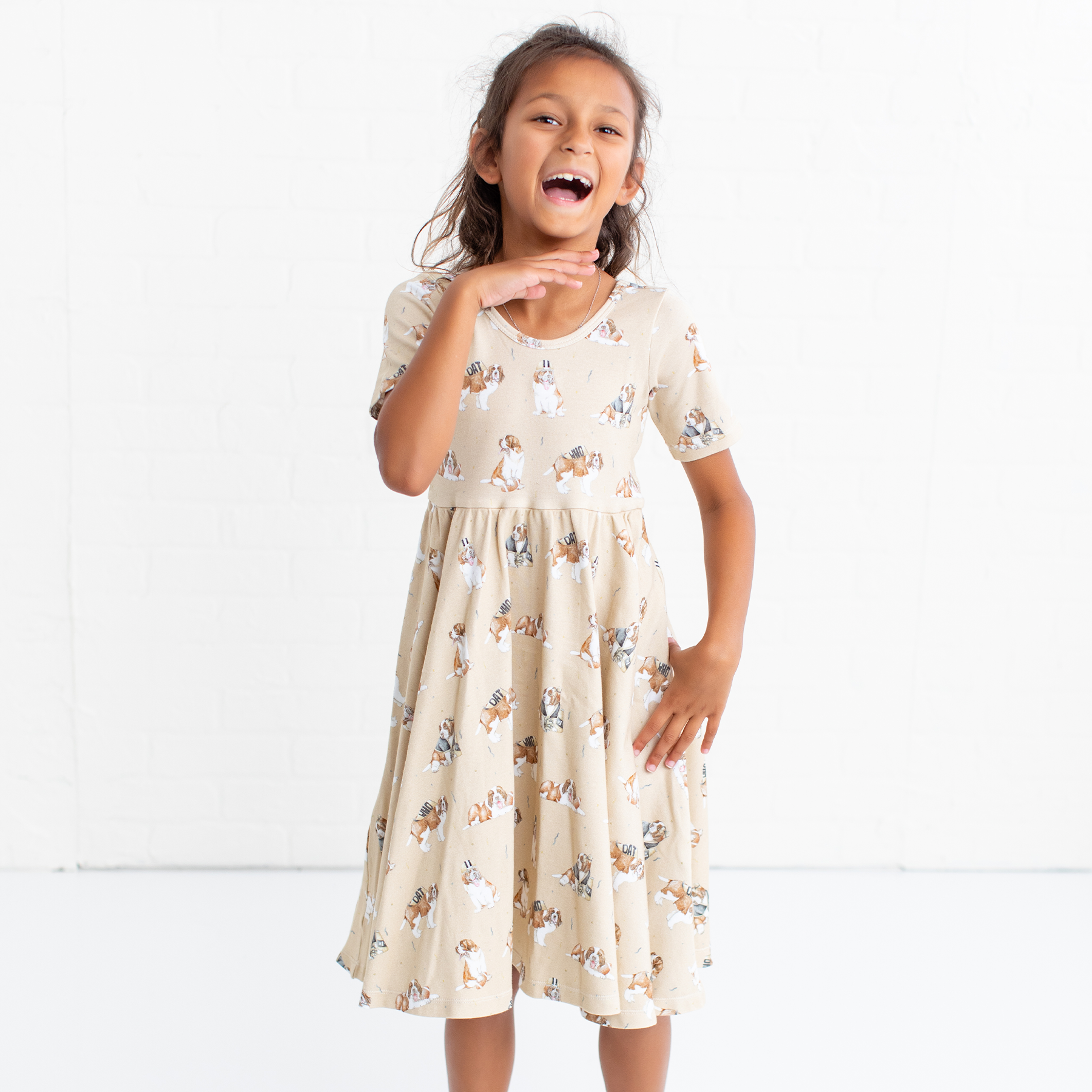 MVP: Louisiana Saints Organic Cotton Twirl Dress-Rogue Magnolia Custom Designs