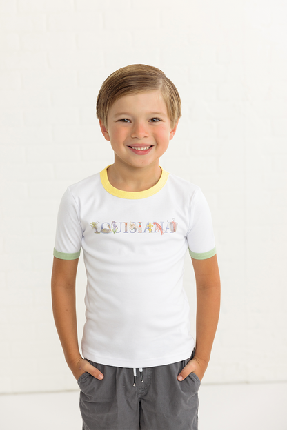 Lil' Louisiana Organic Cotton Tee-Rogue Magnolia Custom Designs