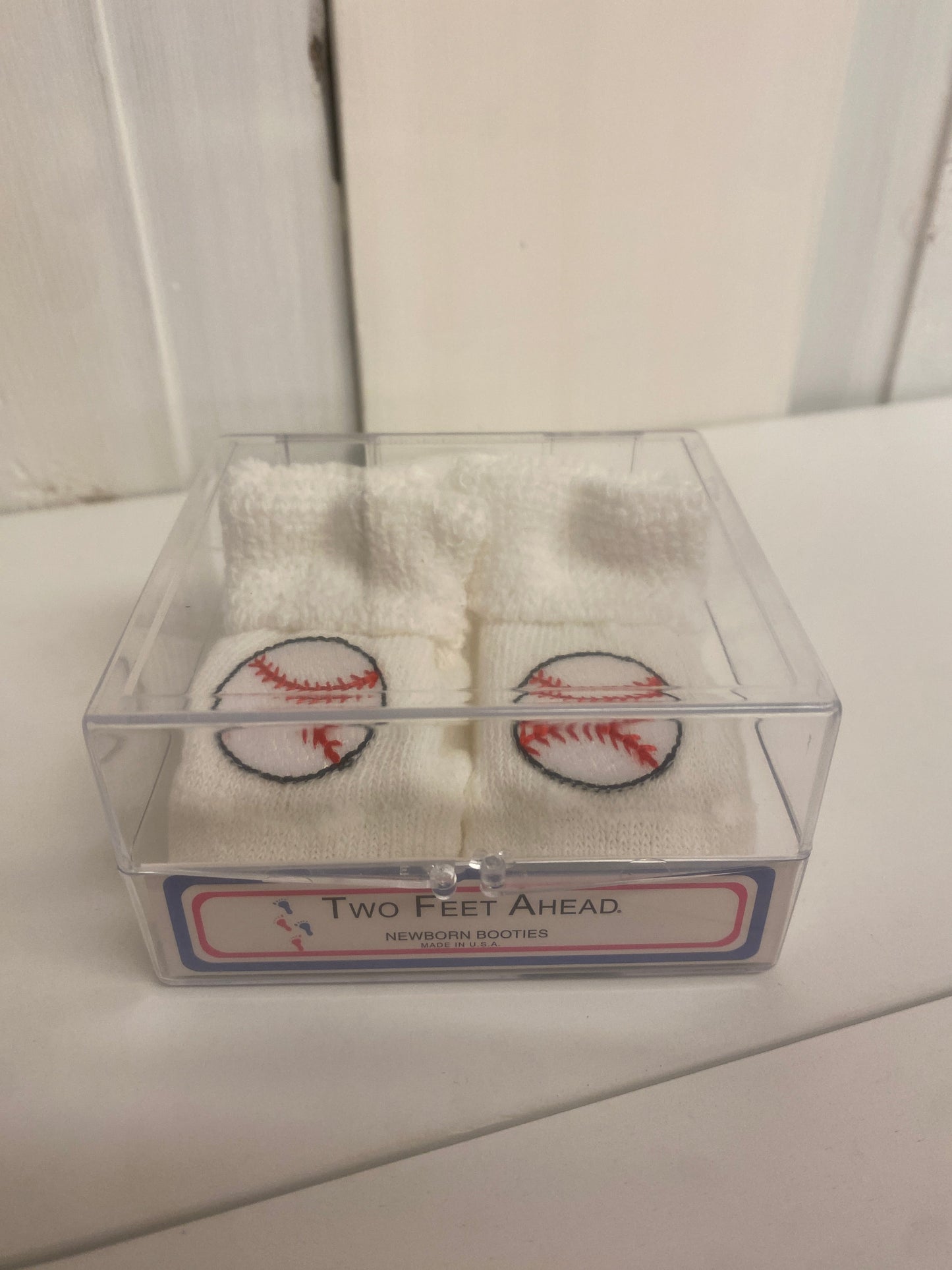 Newborn Baseball Booties