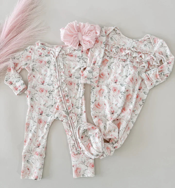 Rosy Knot Gown