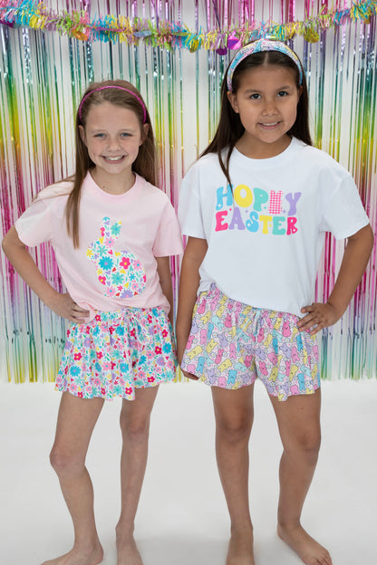 Floral Bunny Boxy T