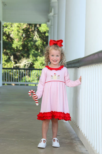 Gingerbread Ruffle Dress
