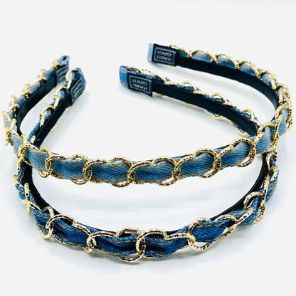 Thin Denim Headband