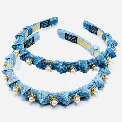 Thin Denim Headband