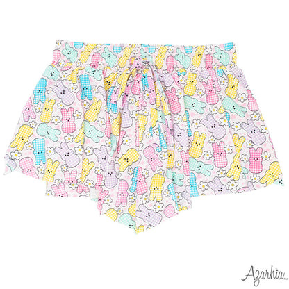 Gingham Easter Bunny Butterfly Shorts
