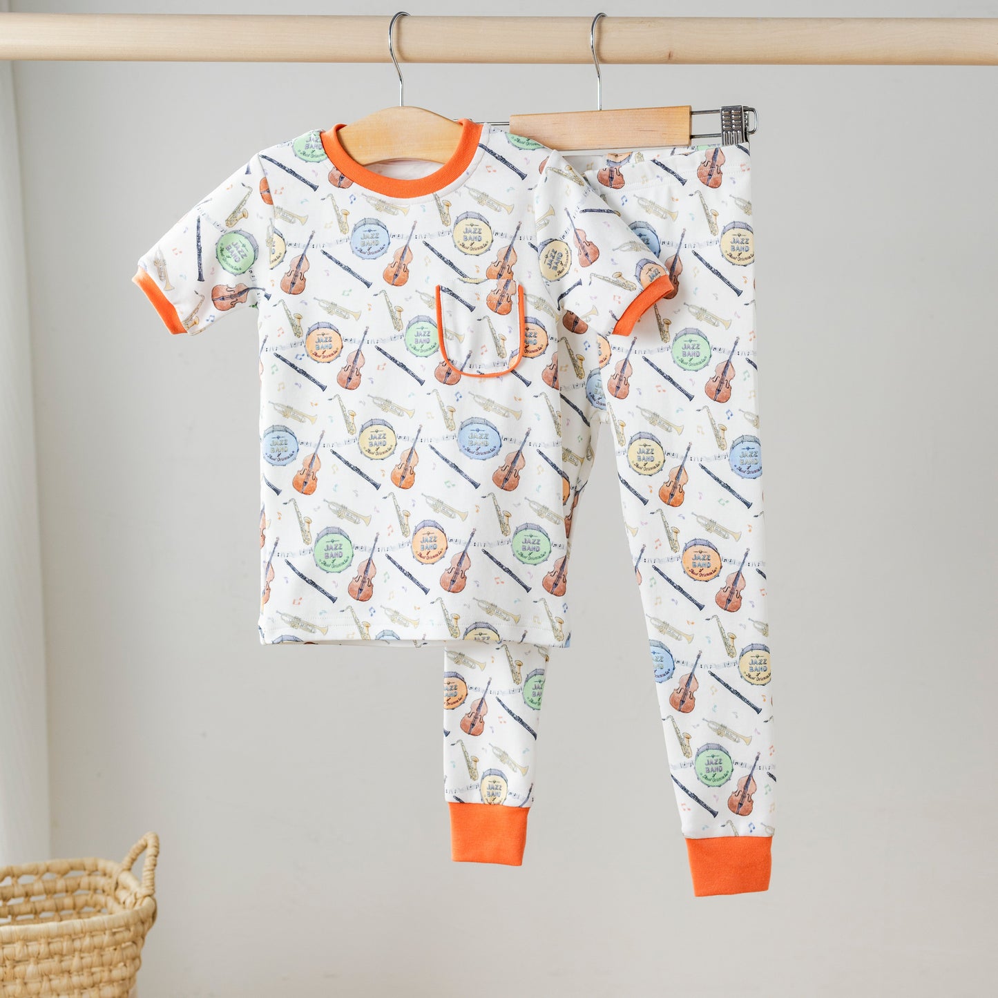 Jazz Festin' Organic Cotton Pajama Set-Rogue Magnolia Custom Designs
