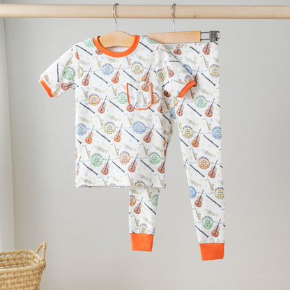 Jazz Festin' Organic Cotton Pajama Set-Rogue Magnolia Custom Designs