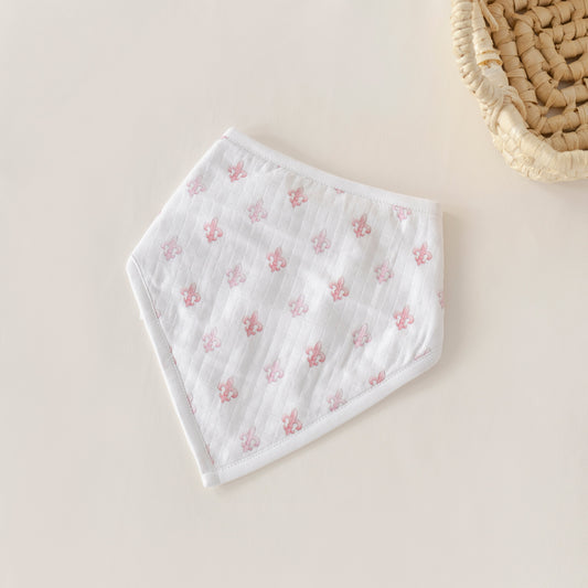 Fleur De Rose Organic Muslin Bib-Rogue Magnolia Custom Designs