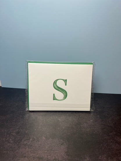 Folded Initial Stationery