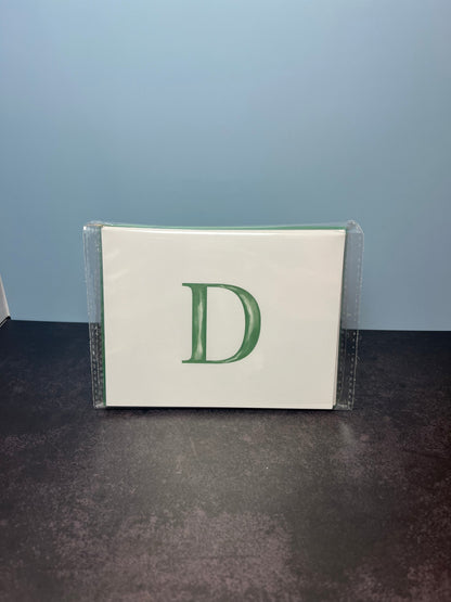 Folded Initial Stationery