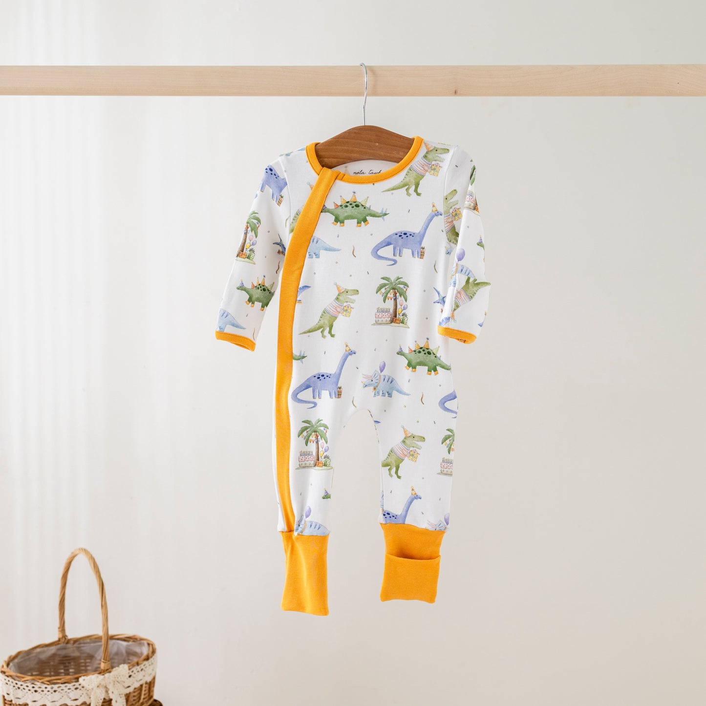 Dino-mite Birthday Organic Cotton Pajamas-Rogue Magnolia Custom Designs