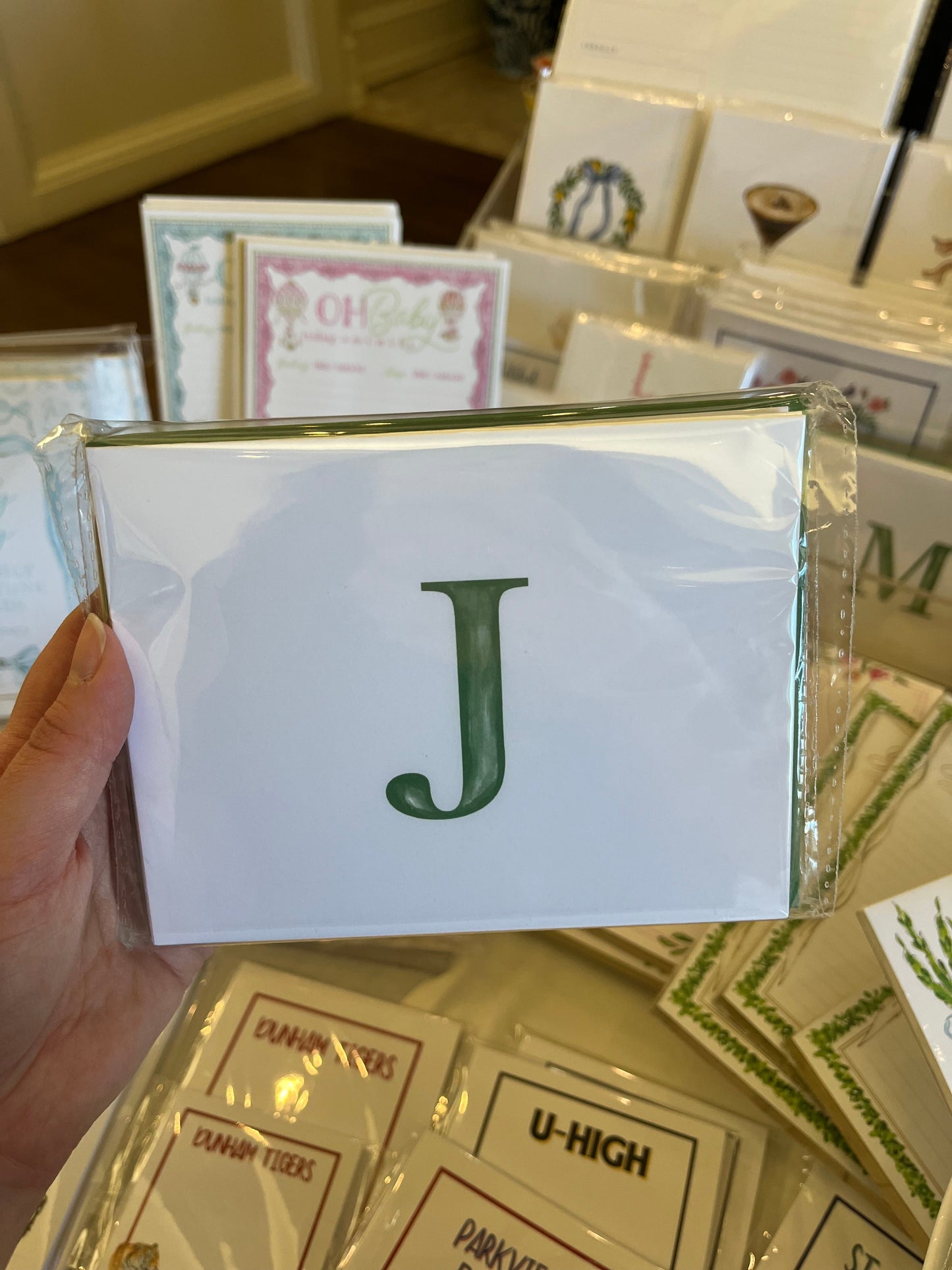 Folded Initial Stationery